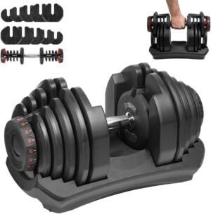 Reguliuojamas ketaus hantelis, 24 kg